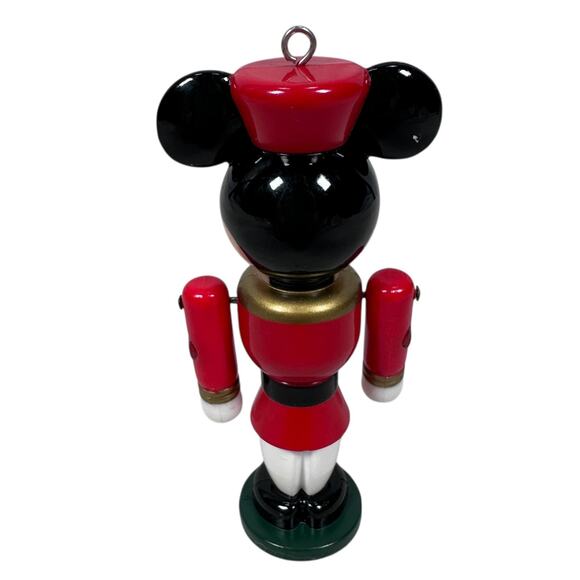 Vintage Mickey Mouse Nutcracker Christmas Ornament Plastic Hanging Collectable - Picture 3 of 7